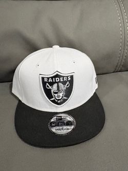 NFL new era Las Vegas raiders white black brim 9fifty SnapBack hat