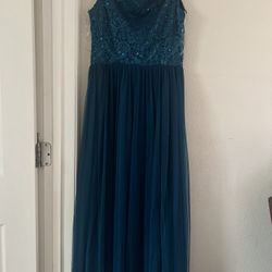 Teal Elegant Junior Dress 