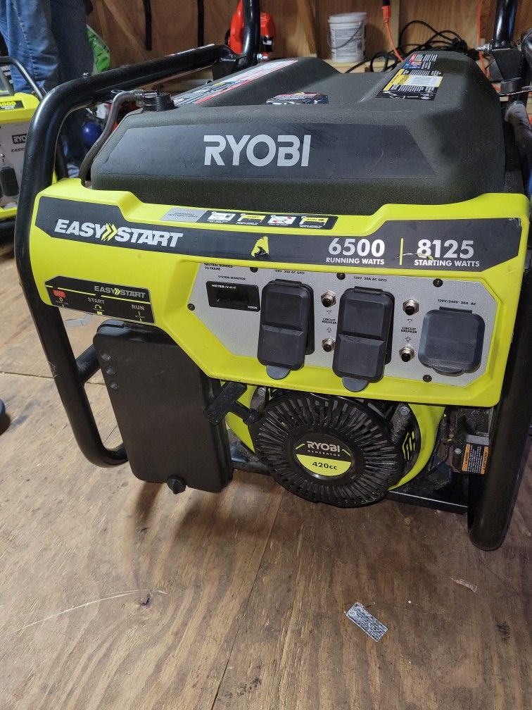 Ryobi 6500 Watt Generator Used Like New Working Well