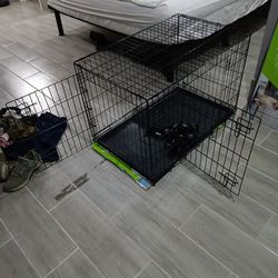 Two Door Dog Cage 
