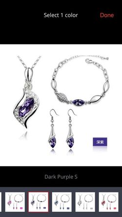 Luxury Austrian Crystal Drop Jewelry Set