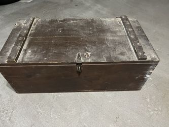 Antique Wood Storage Chest