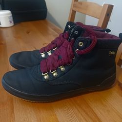 New Condition Ked's Scout Waterproof Sneaker Boots Black Women's Size 10