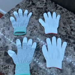 2 Pair Anti Static Antiskid Gloves PC Computer Phone Repair Electronic Labor