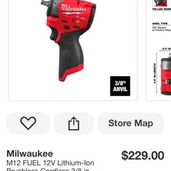 M12 Stubby Impact Wrench 
