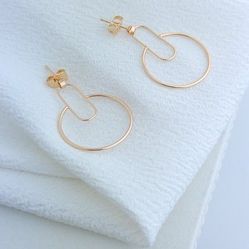 Drop Earrings Gold Plated 