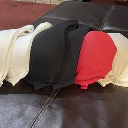 Set of Victoria Secret Bras. Body by Victoria. All For $50. Richmond 77406. Pecan Grove 1-36D cream lace 2-38D cream and black 3-38DD cream, lace, red
