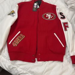 49ERS BOMBER JACKET SZ L