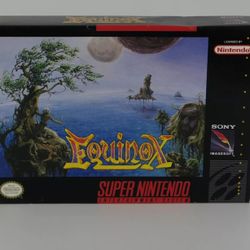 Equinox Super Nintendo SNES CIB Complete Authentic. Great Condition SNES