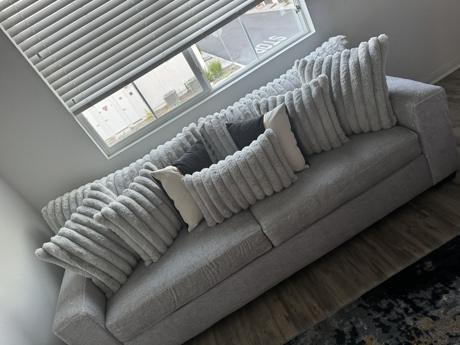 Brand New Gray Couch And Loveseat