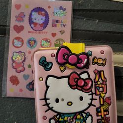 Hello Kitty Wallet And Sticker Sheet