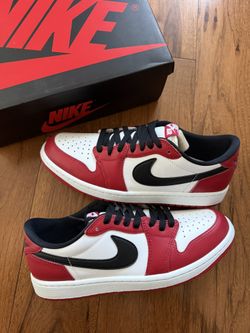 Nike Air Jordan 1 Low OG Shoes Chicago 2025 Red White Black HQ6998-600 Men’s Size 8.5