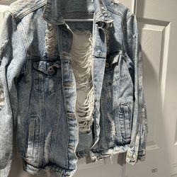 Distressed Denim Jacket