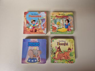 Walt Disney's Golden "A Little Nugget Book" Dumbo, Bambi, Snow White Pinocchio