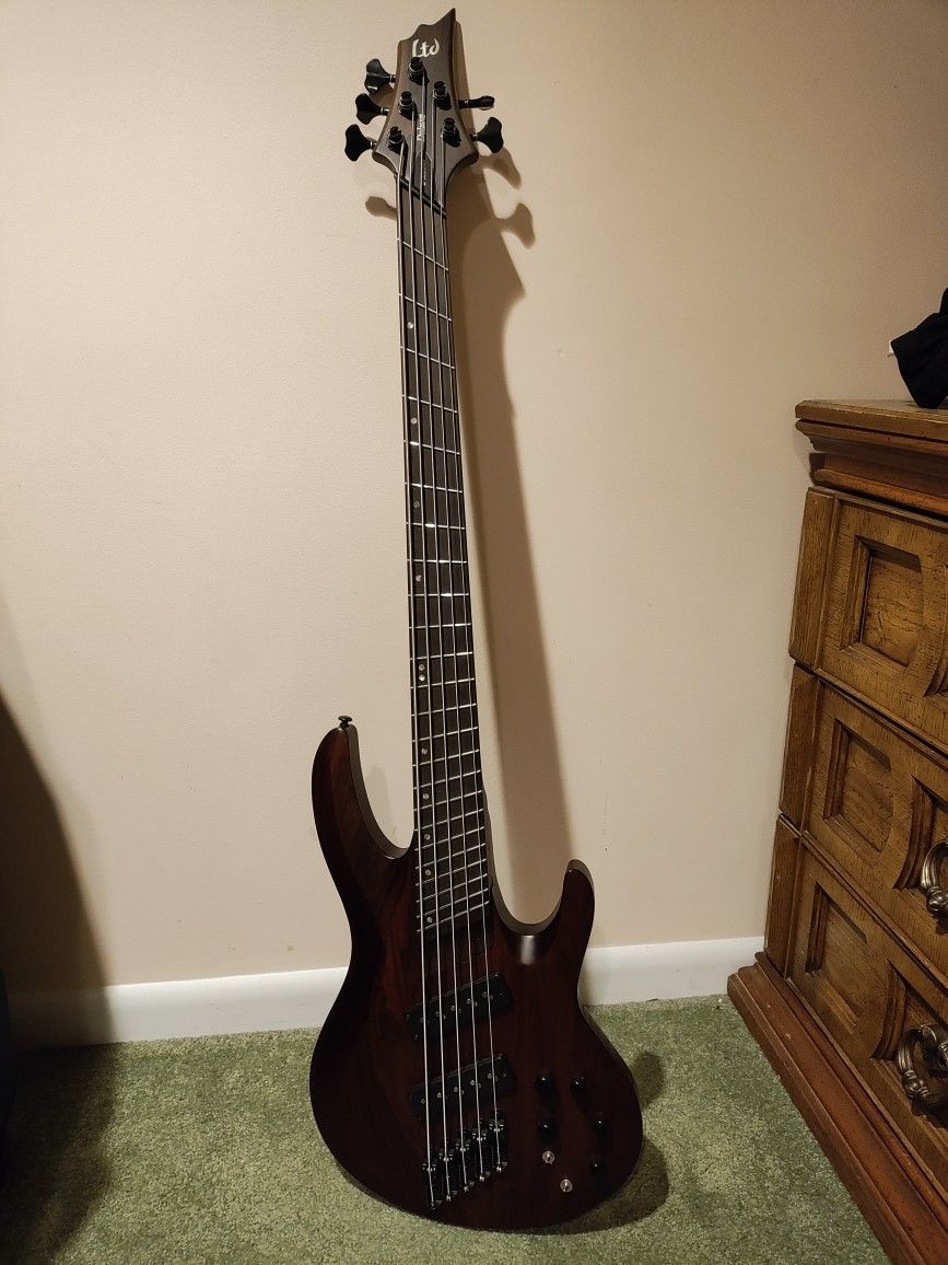 Nearly New ESP LTD B-1005 Multi-Scale 5 String Bass Guitar