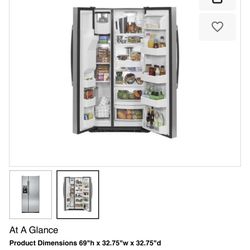 GE Stainless Steel Fridge