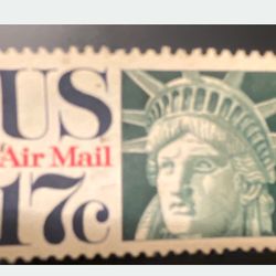 1971 Statue of Liberty Air Mail 17c US Stamp