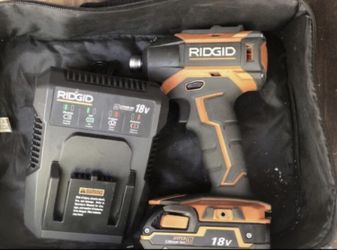 Ridgid impact with battery and charger and bag