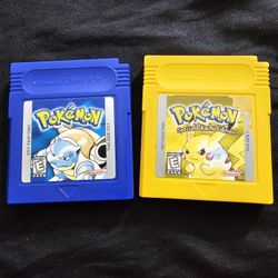 Pokemon Yellow And Pokemon Blue Version 