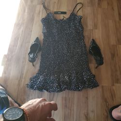 Fashion Nova Mini Dress & Shoes