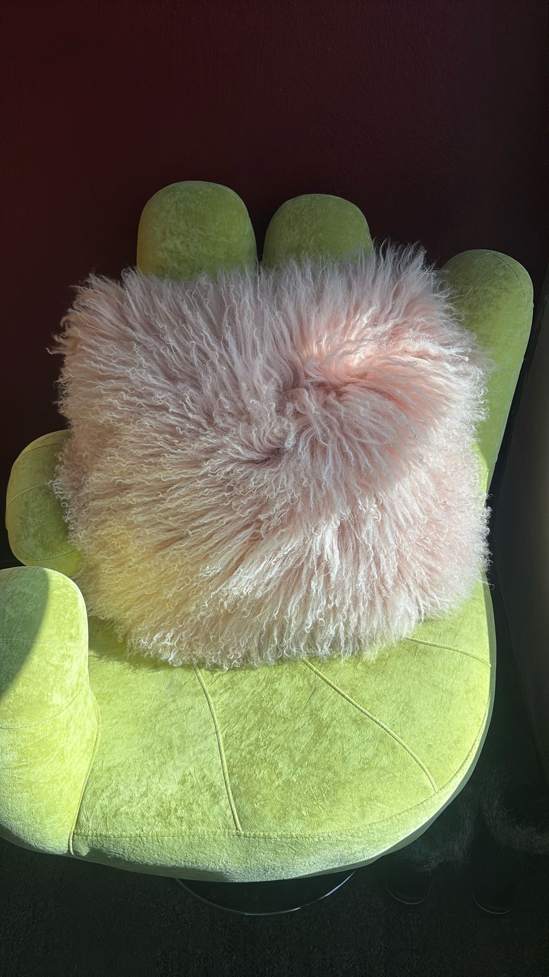 Mongolian Lamb Pillow - West Elm