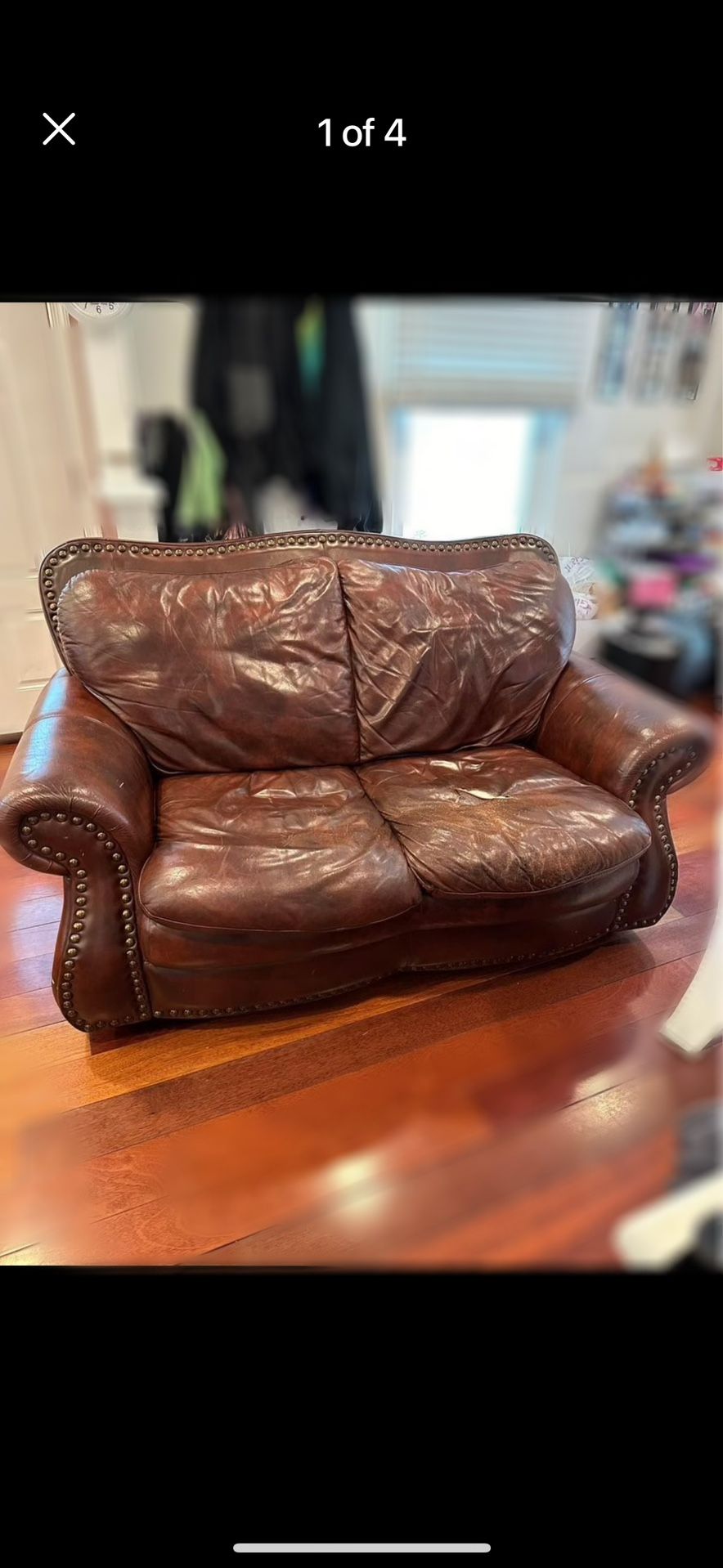 Used leather Loveseat Couch