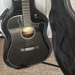 Sleek Black Guitar