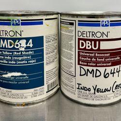 (2-Pack) PPG Deltron DMD644 Indo Yellow (Red Shade) 1 Quart Each