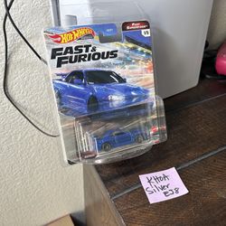 Hot Wheels Nissan Skyline GTR BNR34 BLUE Fast & Furious