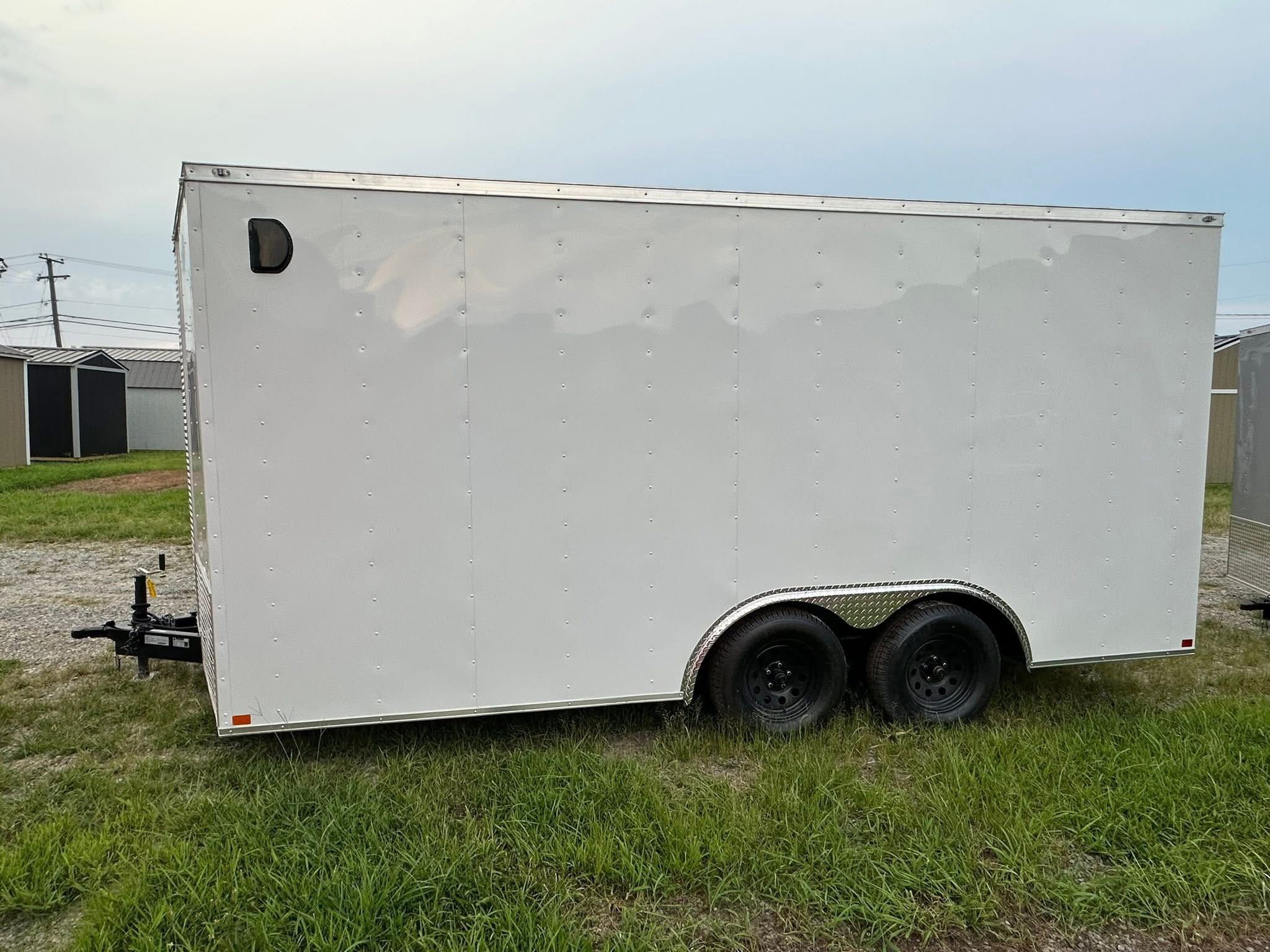 8x16ft New Enclosed Trailer | On Sale Sold By Baxter Buildings | Buy Or Rent To Own