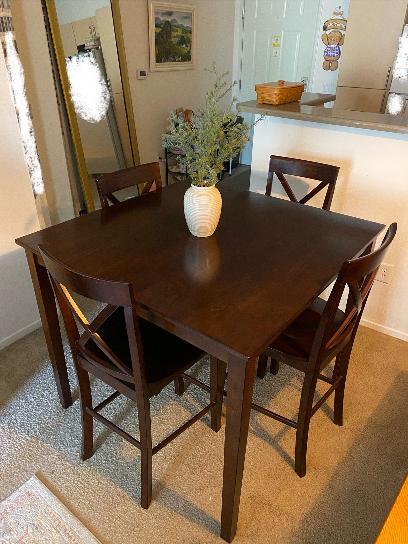 Dining Table With Four Chairs