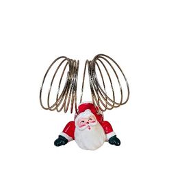 Vintage Brinn's Christmas Santa Card Holder Or Napkin Holder 
