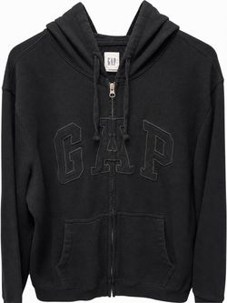 Gap Zip-Up Hoodie Black