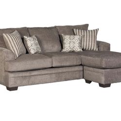 BRAND NEW Cornell Pewter Sofa With Reservable Chaise