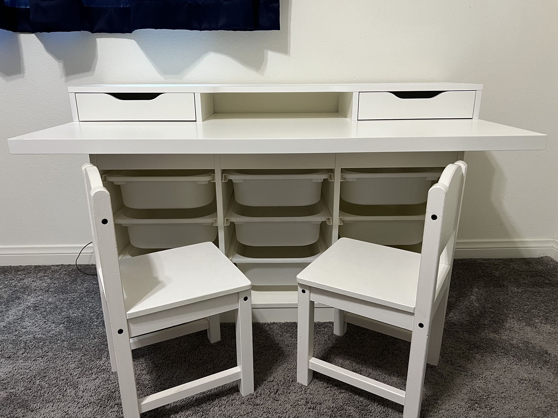 IKEA Trofast Organizer With Desk Topper