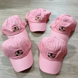 5 Pcs Pink Bear Cap