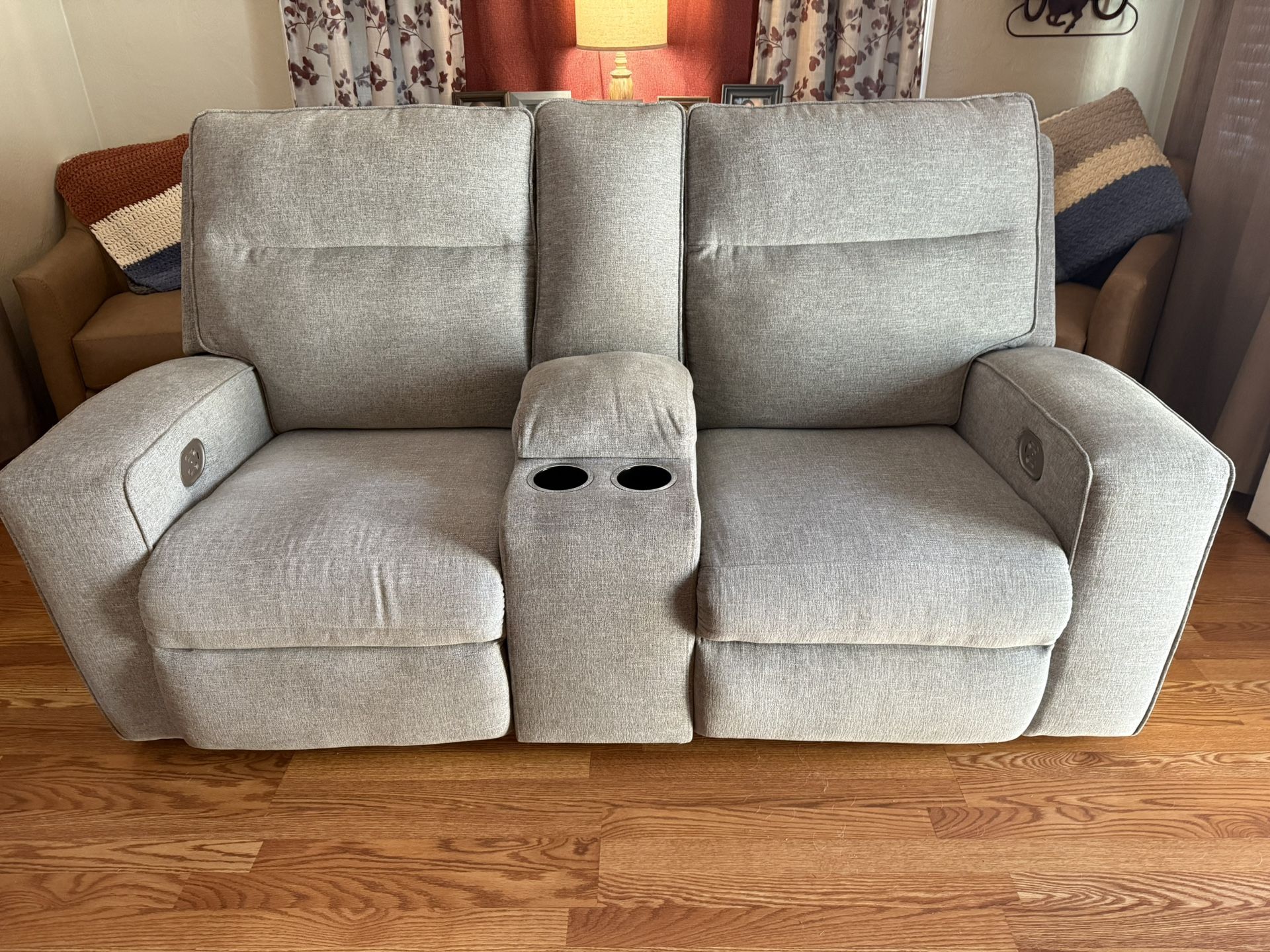 Ashley Furniture Dual Reclining Loveseat With USB Port 