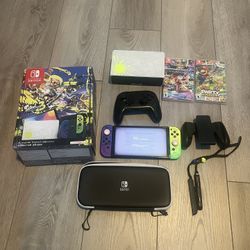 Nintendo Switch Oled come with Controller And 2 Game