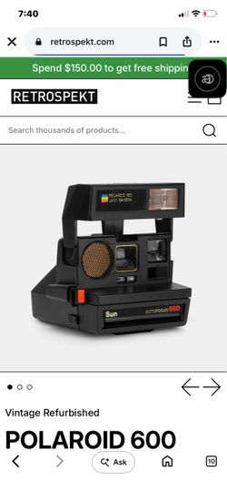 Polaroid 600 Sun Autofocus Instant Camera