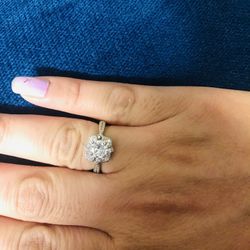 Sterling Silver Engagement Ring