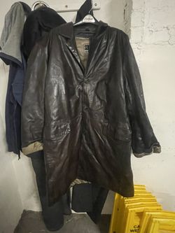 Leather Coat Size 3X