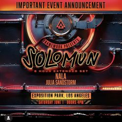 2 GA Tix For Solomun jun 1st, Discounted 