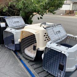 Small Dog Cat Rabbit Bunny Kennel Crate Carrier Like New 24" L by 14” W by 14” H $25 Each