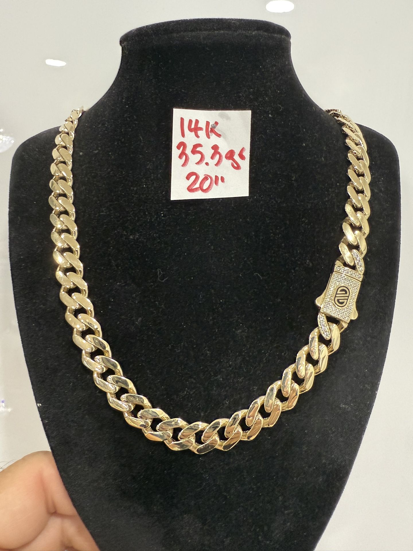14K Yellow Gold Chain For Wedding 35.3Gr 20 Inches Long