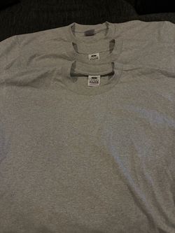 Gray Three Pro Club heavyweight T-shirt,