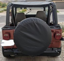 Black 30-33 inch Spare Tire Cover