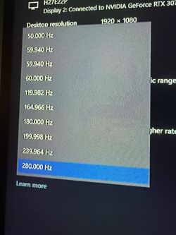 280hz Gaming Monitor 27 Inch