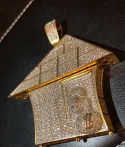 Gold Trap House Pendant