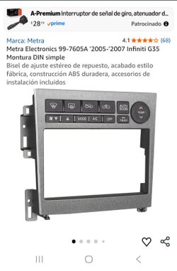Adaptar stereo infiniti g 35
