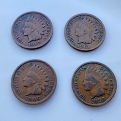 Vintage Indian Head Pennies Coin